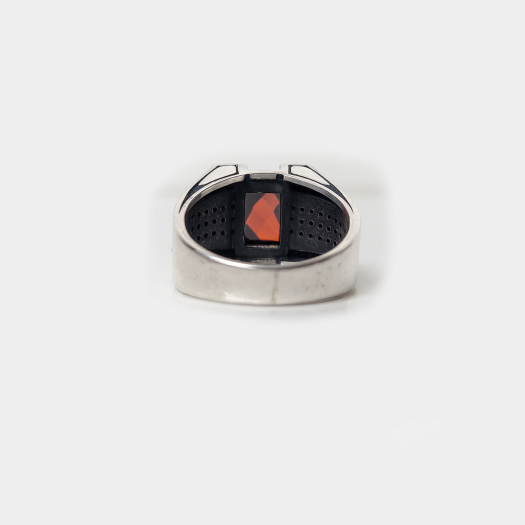 Red ruby Turkish ring